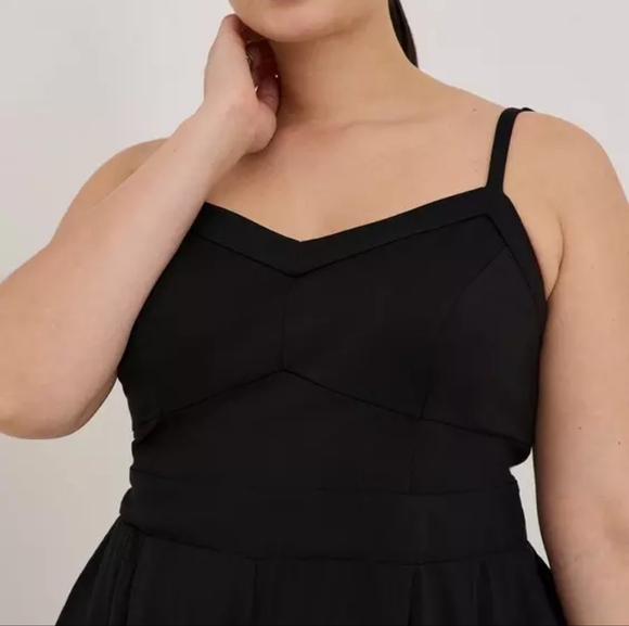 NWOT Torrid Black Ponte Bustier Romper- Size 2x - Picture 3 of 7